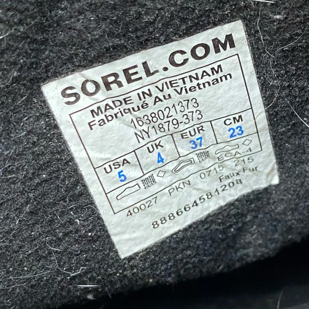 Sorel 1964 premium canvas fur winter snow boots